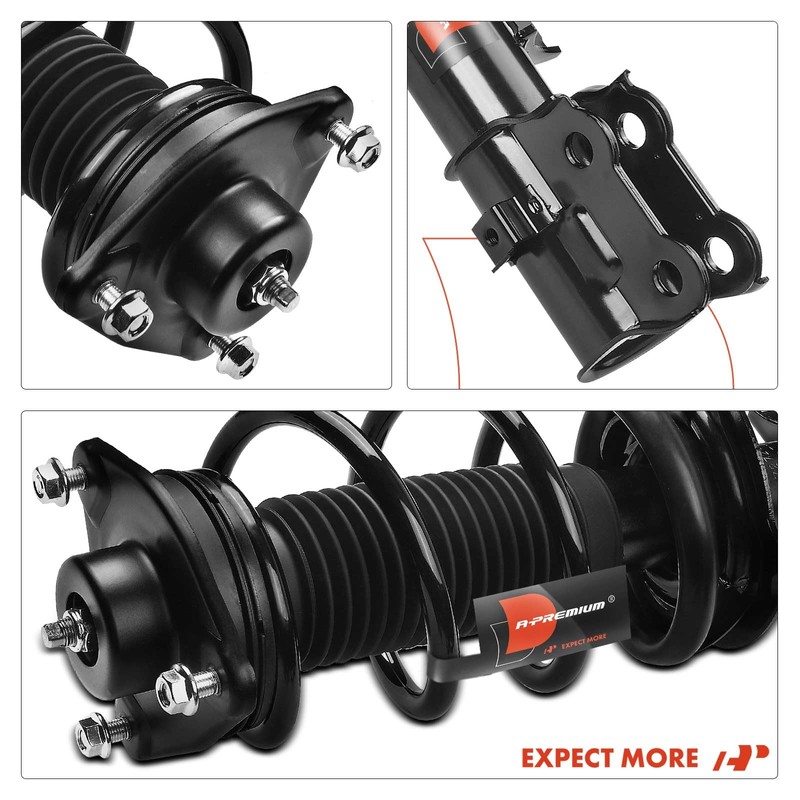 A-Premium Front Pair (2) Complete Strut & Coil Spring Assembly