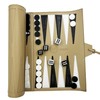 Apherin Rolling Travel Backgammon Chess Lady 3 in 1 -