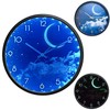 OCEST 12 Inch Night Light Wall Clock, Glow in The