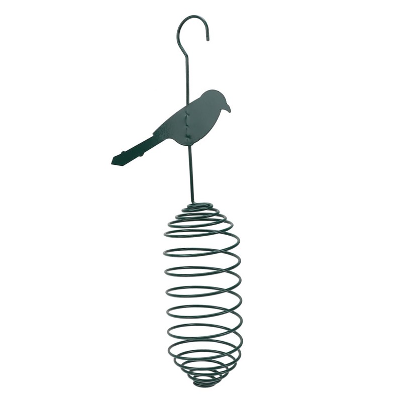 ORFOFE 2pcs Bird Feeder Hanging Pendant Metal Suet Cage Birds