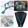 TOEECY Jewellery Set for Women and Girls Turquoise Pendant Necklace