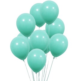KIRIKOU 100pcs 10 Inch Teal Balloons Party Balloons for Wedding Graduation Kids Birthday Christmas Baby Shower Party Supplies (Robin Egg Blue)