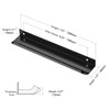 Ravinte Hardware 10 Pack Black Cabinet Handles, Finger Edge Pull