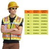 High Vis Reflective work security construction safety vest for men