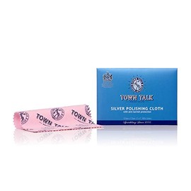 Town Talk Anti-Tarnish Silver Polishing Cloth for Silver Jewellery 12x17cm