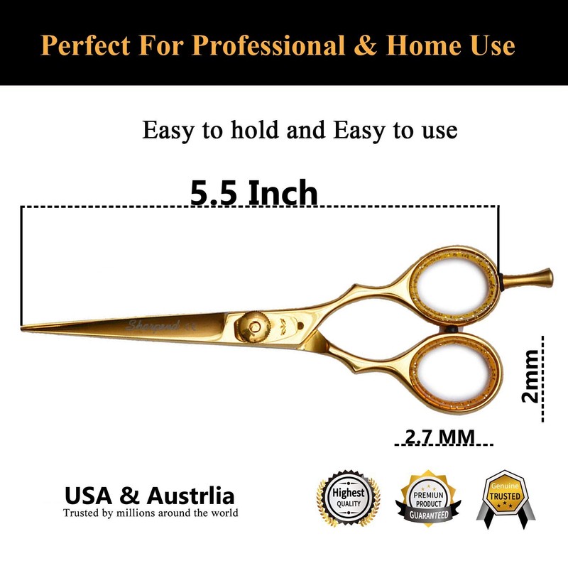Professional 5.5 inch Hair Cutting Scissors Thinning Shears Set Sharpend