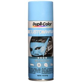 Dupli-Color ECWRC8630 Custom Wrap Neon Removable Automotive Paint - Brilliant Blue Spray Paint - 11 oz. Aerosol Can