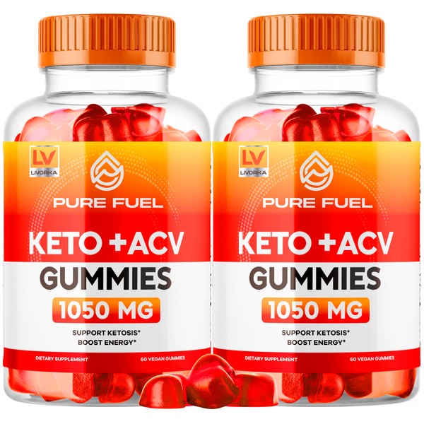 LIVORKA 2 Pack - Pure Fuel Keto Gummies - Pure