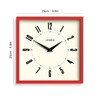 JONES CLOCKS® Box Wall Clock | Retro Square Clock |