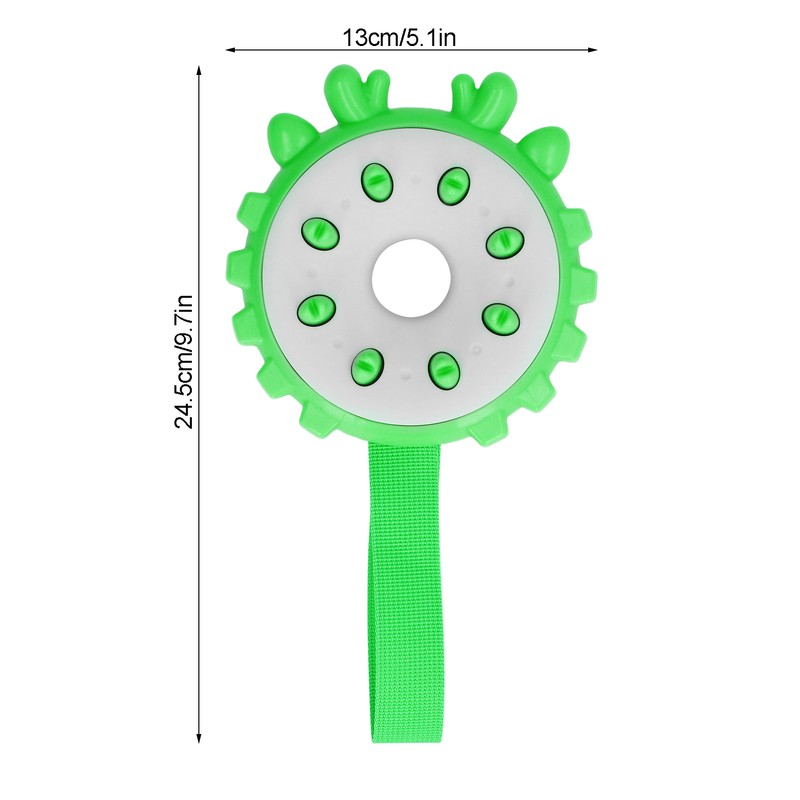 Dog Chewing Toy Bite Resistant Interactive Teeth Cleaning Round Puppy