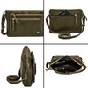 Wise Owl Accessories Small Soft Pebbled Real Leather Crossbody Handbags