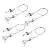 sourcing map Picture Hanging Wire Kit, 4Set 0.5M Hanging Wire