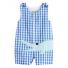 Lil cactus Royal Blue and Green Alligator Shortall, 18-24 Months