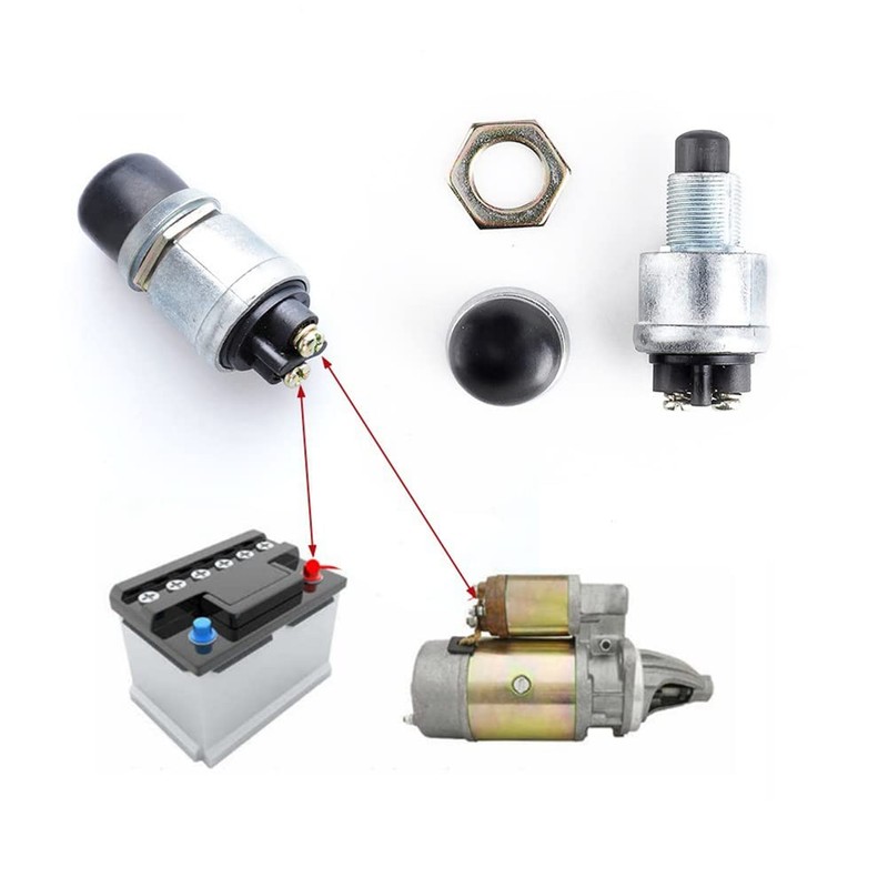 Car Momentary Start Switch, 12 V 50 A Horn Button