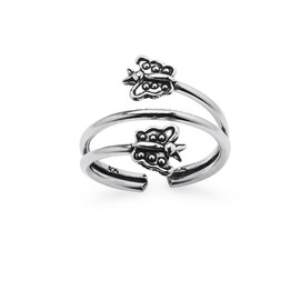 Silverline Jewelry 925 Sterling Silver Toe Ring, Butterfly Wrap Adjustable Band Ring