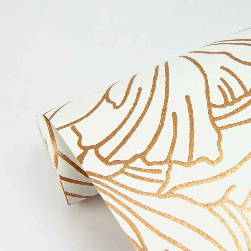 A-Street Prints Selwyn Copper Floral Wallpaper