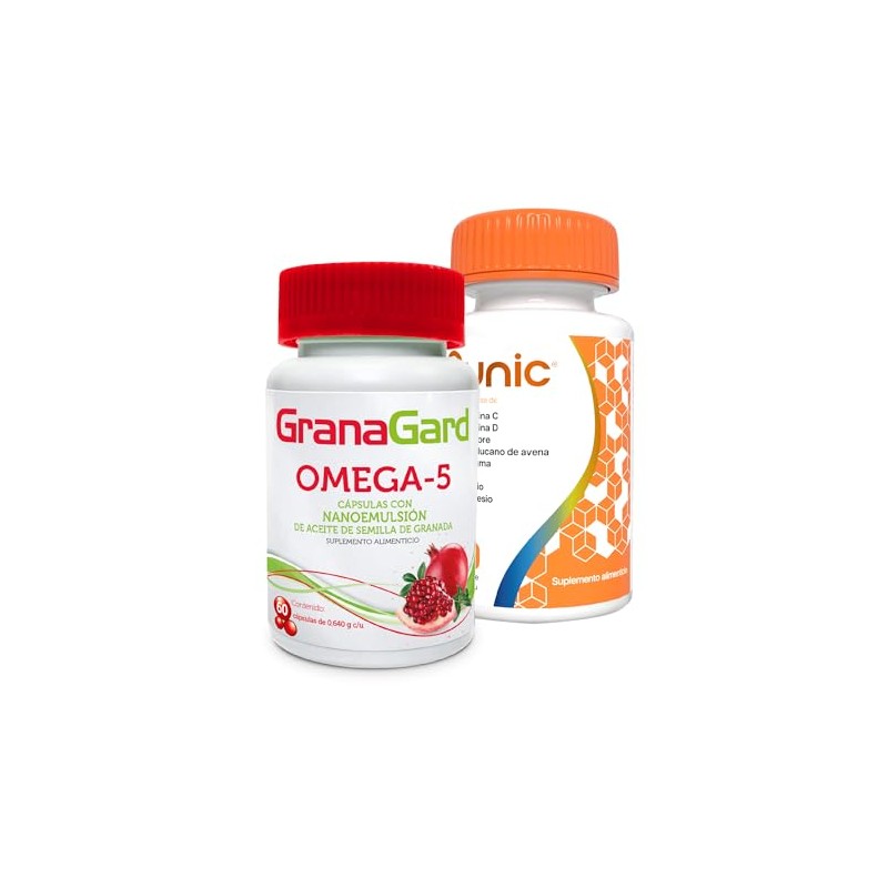 GranaGard, Punic Vitaminas C D3 Zinc, Duo Pack Omega 5