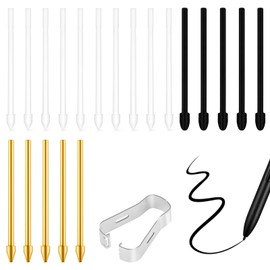 20PCS Pen Tips Replacement for Kindle Scribe Pen, Pen Nibs Fit for Premium Pen Digital Pen 4096 Levels Pressure with Pen Clip(No Worn Out 5 Brass Tips 5 Felt nibs and 10 Hard Tips)