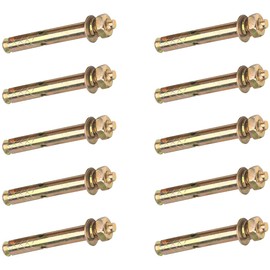 10 PCS M8*80mm Expansion Bolts,Hex Bolt Sleeve,Concrete Anchor (M8*80mm, 10)