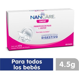 NANCARE Comfort Probióticos Infantiles en Polvo Caja con 15 Sobres