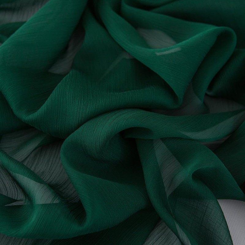 CHUQING Table runner chiffon, dark green, in green, table runner,