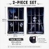 2Pcs Halloween Ghost Window Curtain Cover, Scary Halloween Decorations