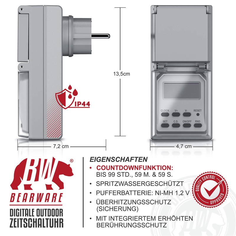 CSL - Outdoor Digital Timer - Random Function - 20