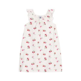 Petit Bateau Girls Short Sleeve Nightdress, White and multicoloured