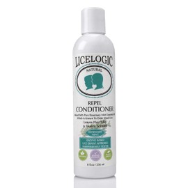 LiceLogic Natural Lice Repel Conditioner Made with Natural LICEZYME - 8 oz Rosemary Mint - Prevents Super Lice & Detangles Hair - Safe, Vegan, Non Toxic Ingredients - Pesticide & Paraben Free