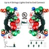 AIRIVO Christmas Tree Ball Ornaments, 28ft 25 Bulb Outdoor Christmas