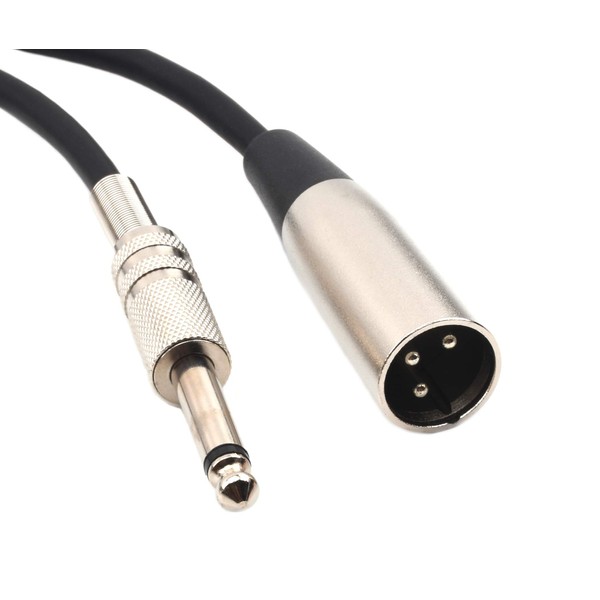 Devinal XLR Male to 1/4" Inch TS Mono Male Plug