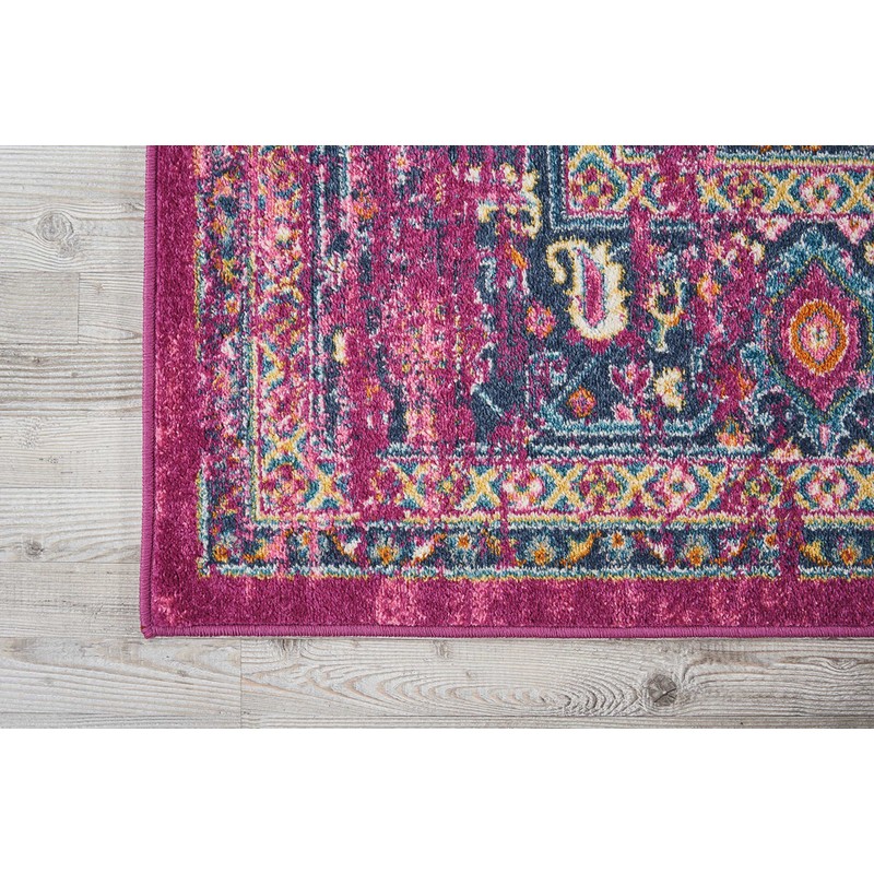 Nourison Passion Traditional Bright Colorful Area Rug, 8'X10', FUCHSIA