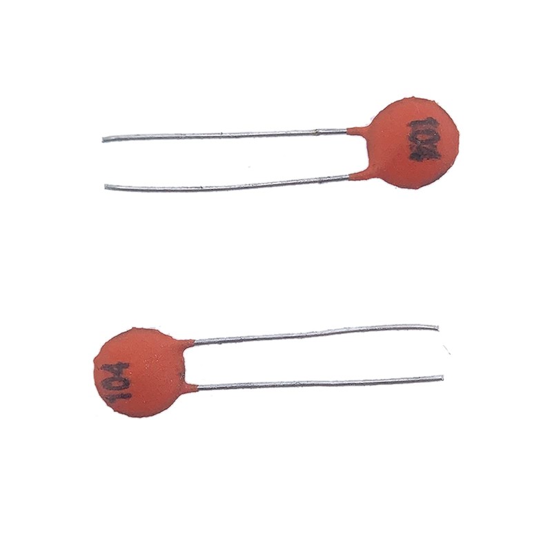 Cermant 100pcs 100nf Ceramic Disc Capacitor,0.1uf DIP Electronic Components,104,Ceramic Chip