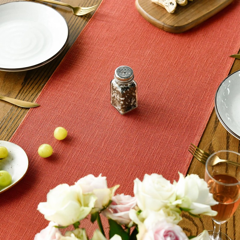 Artoid Mode Terracotta Orange Boho Rural Rustic Farmhouse Tassel Table