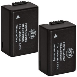 BM Premium 2 Pack of DMW-BMB9 Batteries for Panasonic Lumix DC-FZ80, DC-FZ80D, DMC-FZ40K, DMC-FZ45K, DMC-FZ47K, DMC-FZ48K, DMC-FZ60, DMC-FZ70, DMC-FZ100, DMC-FZ150 Cameras