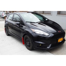 FASTMODZ Rally Armor MF29-UR-BLK/SIL Compatible with 13+ Ford Fiesta ST Black Mud Flap with Silver Logo