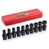 CASOMAN 10 PCS 3/8" Drive Standard Universal Impact Socket Set,