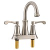 RecPro RV Bathroom Faucet Tall Spout Brushed Nickel with Drain