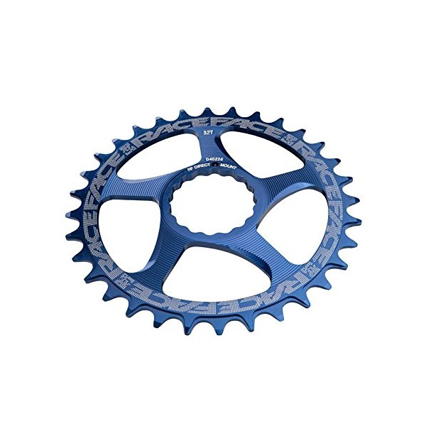 Race Face Narrow Wide Cinch Direct Mount Chainring Blue, 32T