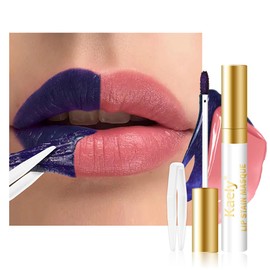 Kaely Warm Rose Lip Stain Peel Off Masque, Long Lasting Waterproof Smudge Proof Lip Tint, Non-Transfer Semi Permanent Lipliner Tattoo with Tweezer, Matte Finish, Vegan & Cruelty-Free, 01