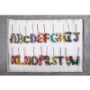 Creative Co-Op Wool Felt Embroidered Applique Initial Alphabet Boho Letter