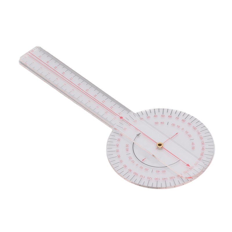 Orthopaedic Use Goniometer 360° Physical Therapy Angle Protractor Ruler for