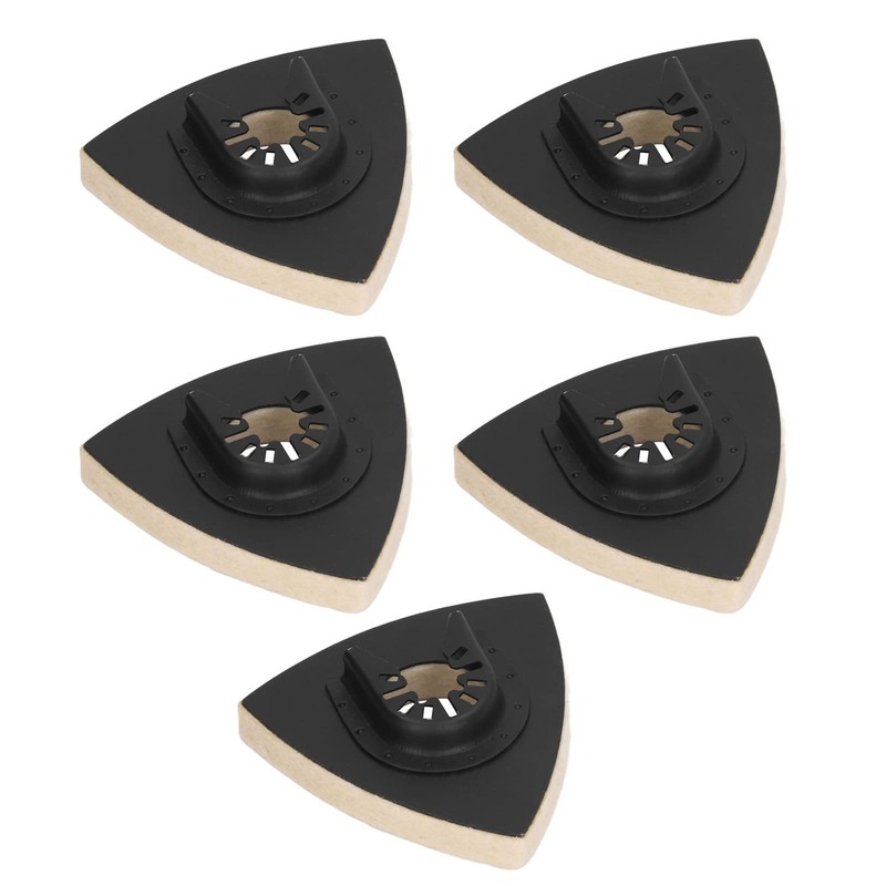 5 Pieces Wool Polishing Pad, Oscillating Polishing Pad with Alloy