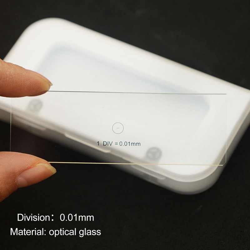 0.01mm Stage Micrometer Microscope Camera Calibration Slide Optical Glass Reticle