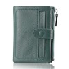 F.ZH Women's Bi-Fold Wallet, Short Wallet, Genuine Cowhide Leather, 13
