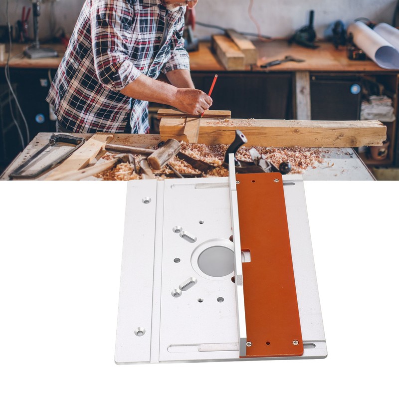 Router Table Insert Plate Aluminum Alloy Wood Milling Flip Board