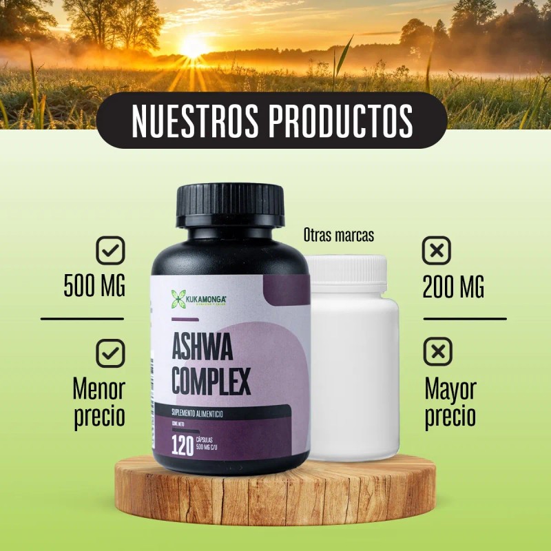 Frasco Complex 500 Mg - 120 Cápsulas Para Relajación Sin