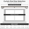 VOIIY Bronze Curtain Rods for Windows 48 to 84 Inch(4-7