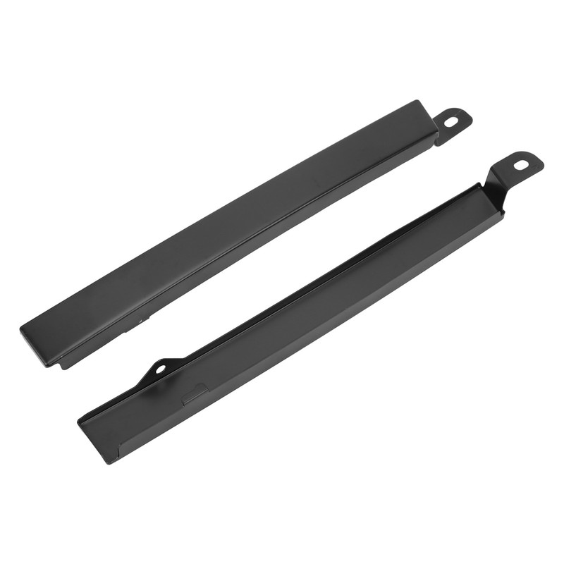 Front Bumper Headlight Trim Panels Black 1 Pair Replacement for