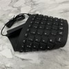 84 Keys Spanish USB Wired Silicone Keyboard Foldable Soft Silicone